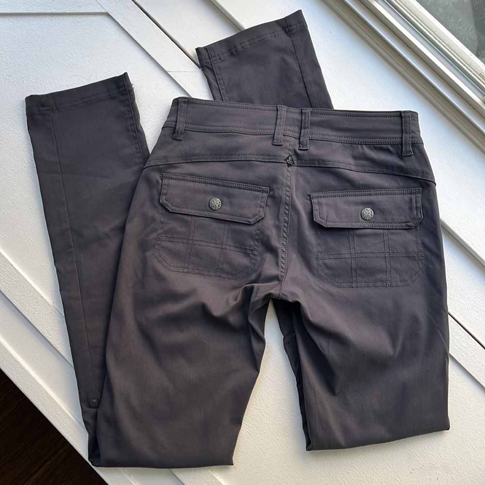Ⓩ Prana • Halle Tall Straight Leg Convertible Roll-up Pants • Size 0